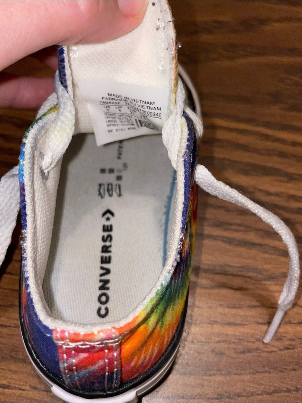 Converse Kids Tie-Dye Low Top Sneakers - Rainbow